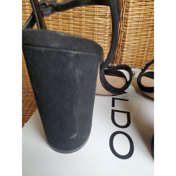 Aldo Black-Stones Adreraven Heels 8 - Picture 5 of 8